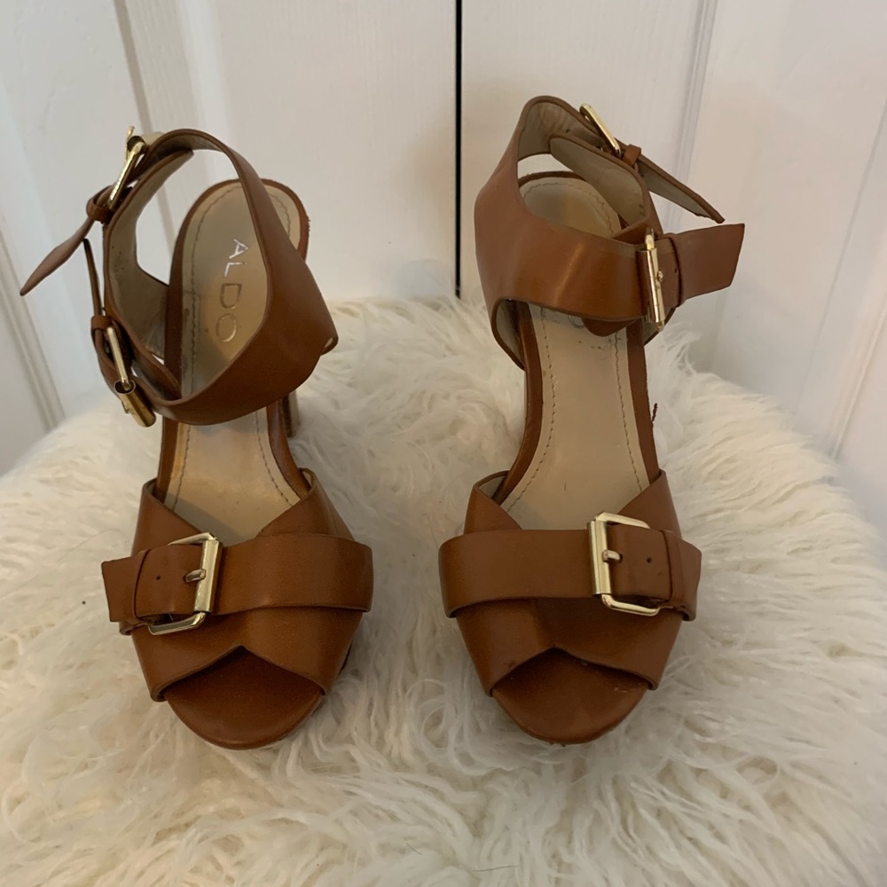 Aldo Brown Summer Heel Sandals